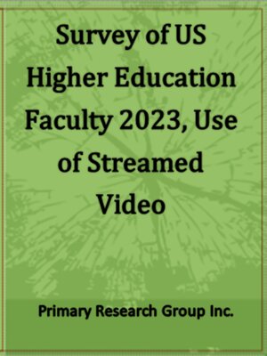 cover image of Survey of US Higher Education Faculty 2023: Use of Streamed Video